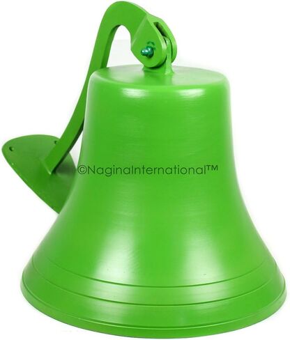 Navy's Nautical Ship's Aluminum Cast Premium Bell | Nursery Decor Gifts | Nagina International … (11 Inches, Red) in Saudi Arabia