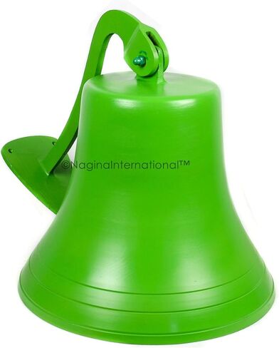 Navy's Nautical Ship's Aluminum Cast Premium Bell | Nursery Decor Gifts | Nagina International … (11 Inches, Red) in Saudi Arabia