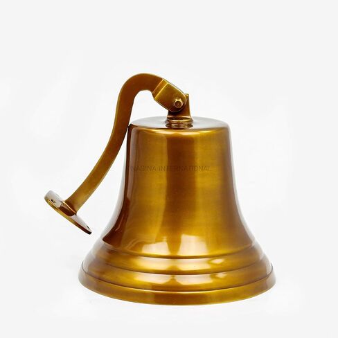 Navy's Nautical Ship's Aluminum Cast Premium Bell | Nursery Decor Gifts | Nagina International … (11 Inches, Red) in Saudi Arabia