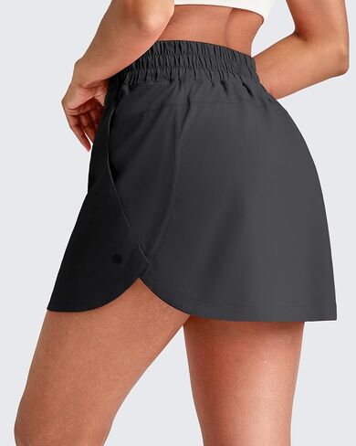 G4Free A Line Golf Skirts for Women 15'' Elastic High Waisted Tennis Skorts Soft Casual Athletic Inner Shorts 4 Pockets in Saudi Arabia