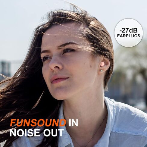 Ear Plugs for Sleeping Noise Reduction Reuseable, Concerts, Focus, Travel, Work, High Fidelity– 7 Pair Eartips – Flexible Soft-Touch – NRR of 24 and 27 dB Noise Cancelling Black Red,1 Count(Pack of 1) in Saudi Arabia