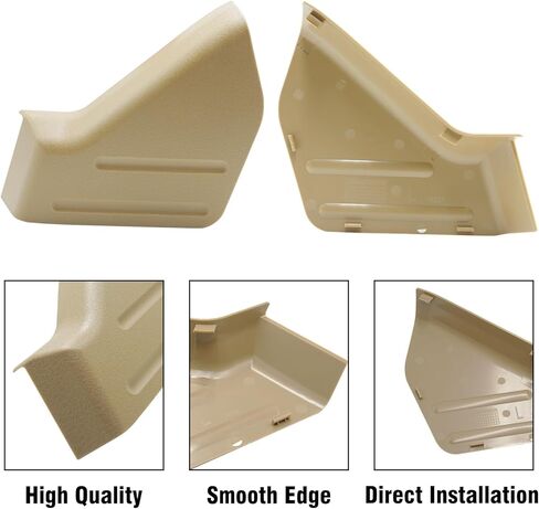 2pcs متوافق مع لوحة تغطية تقليم مقعد Ford F150 ومحول المقعد الإسكان الإسكان 2009-2014 ، غطاء مقاعد السائق اليسرى المقاعد اليسرى البديل 9L3Z1661693CA 9L3Z14A706NA-Black in Kuwait