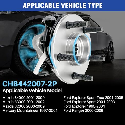 مجموعة محور العجلة الخلفية 512401 مناسبة لـ Scion FR-S 2013-2016، لسوبارو BRZ/Forester/Legacy/Outback/WRX/Crosstrek/Impreza/Sport STI 2014، لتويوتا 86 GR86، 5 عروة، قطعتان in Kuwait