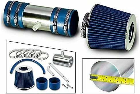 RL Concepts Blue Short Ram Air Intake Kit + FILTER 94-96 For Chevrolet Impala SS Caprice 4.3L / 5.7L V8 in Saudi Arabia