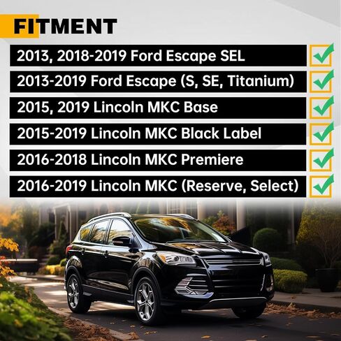 KUAFU Engine Splash Shield Compatible with 2013-2019 Ford Escape 2015-2019 Lincoln MKC Front Engine Case Guard Under Cover Black Replacement for EJ7Z6P013A FO1228125 in Saudi Arabia