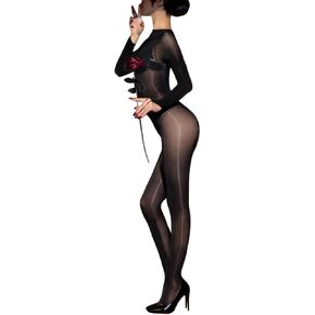 Women's Bodystocking Sexy Oil Shiny Glossy Body Stockings 6D Nylon Full Bodysuit Catsuit in Kuwait