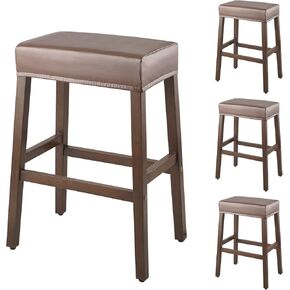 أغطية البراز مستطيلة - 4 عبوات من غطاء مقعد السرج القابل للتمدد المقاوم للماء ومقاعد البار وأغطية كراسي البار وأغطية وسائد كراسي جزيرة المطبخ in Kuwait