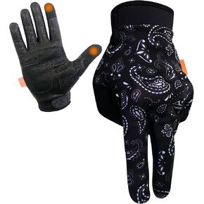 Saints of Speed Motorcycle Gloves – Knuckle Protection, Leather Palms, Touchscreen Moto Gloves for Street & Dirt Bike Riding in Saudi Arabia
