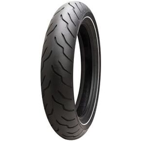 Dunlop American Elite Front Motorcycle Tire 130/80B-17 (65H) Narrow White Wall for Harley-Davidson Electra-Glide Classic FLHTC/I 2009-2013 in Kuwait
