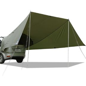 Portable Car Awning for SUV, Vehicle Awning for Camping Van Truck, Needn't Roof Rack Hardwares Waterproof UV50+ in Kuwait