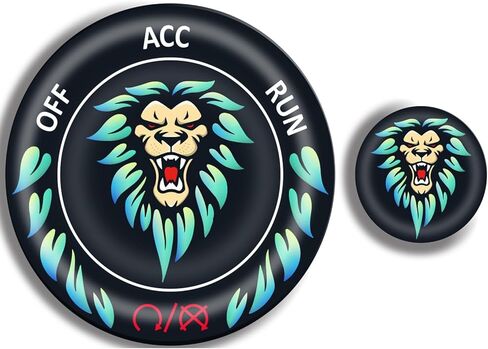 TOOLEPIC Push Start Button Cover for Dodge Challenger Charger Durango Accessories 2015-2024, Push to Start Ignition Kit Cover Emblem Badge- Baby Let's Go Stylish Design-Car Decor Stickers-Red in Kuwait