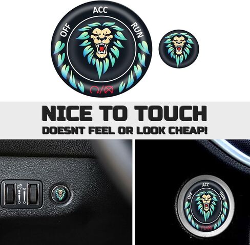 TOOLEPIC Push Start Button Cover for Dodge Challenger Charger Durango Accessories 2015-2024, Push to Start Ignition Kit Cover Emblem Badge- Baby Let's Go Stylish Design-Car Decor Stickers-Red in Kuwait