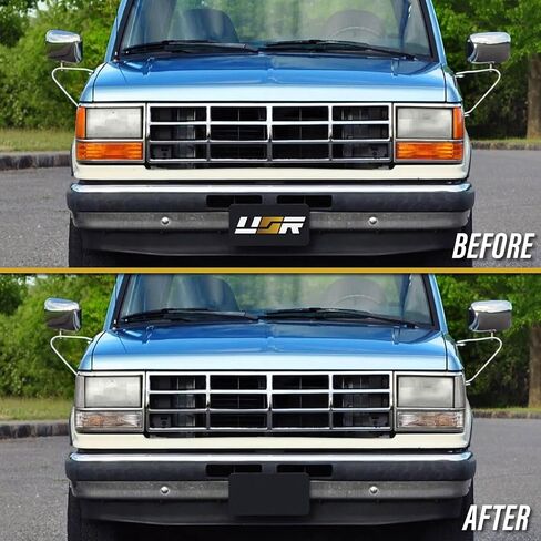 USR الفريد من نوع السباق USR 83-88 T6 TELL LIGHT LIGHT-مصابيح الوفير (يسار + يمين)-متوافقة مع عام 1983-1988 فورد رينجر بيك آب / 84-88 BRONCO II 2 سيارات الدفع الرباعي الصغيرة جميع الطرز in Saudi Arabia