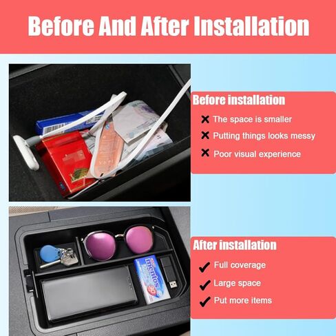 Xiter for Toyota Land Cruiser 2024 2025 الملحقات الداخلية ABS Armrest Box Box منظم in Kuwait