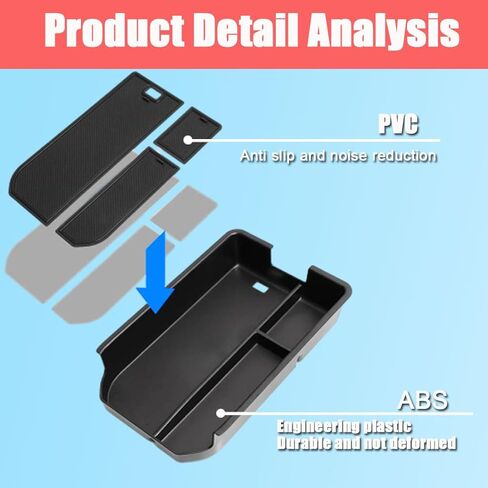 Xiter for Toyota Land Cruiser 2024 2025 الملحقات الداخلية ABS Armrest Box Box منظم in Kuwait