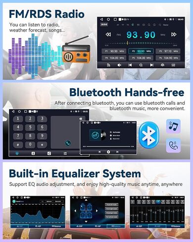 UNITOPSCI 2G+64G Android 13 Car Stereo Radio for Honda Civic 2000-2005 Wireless Apple CarPlay Android Auto, 9 Inch Touchscreen Bluetooth GPS Navigation Mirror Link WiFi/FM/USB/SWC + Backup Camera in Kuwait
