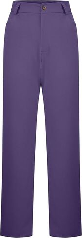 سراويل ملابس نسائية الأعمال التجارية غير الرسمية Pant Pant On Flare Office Slacks High Percty Stepressy Brouts مع جيوب in Kuwait