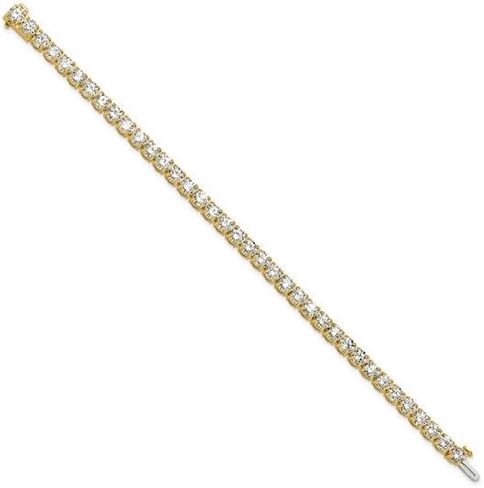 14k Yellow Gold 2 Carat - 22.5 Carat Diamond Tennis Bracelet Round Cut 4 Prong VS/SI+ /G+ Lab Grown Classic Diamond Luxury Collection Tennis Bracelet 7" Inches Fine Jewelry for Her in Kuwait