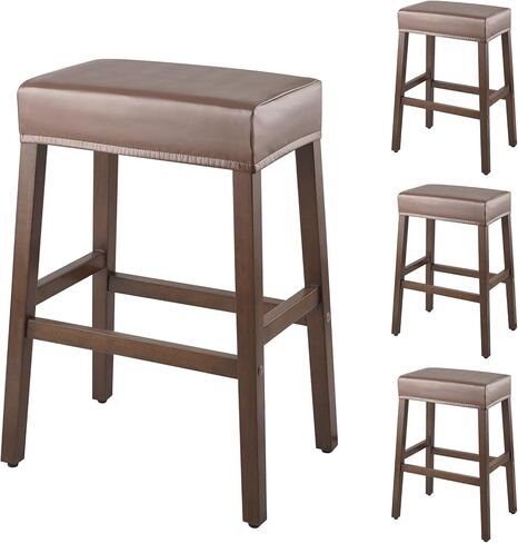 أغطية البراز مستطيلة - 4 عبوات من غطاء مقعد السرج القابل للتمدد المقاوم للماء ومقاعد البار وأغطية كراسي البار وأغطية وسائد كراسي جزيرة المطبخ in Kuwait