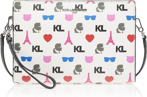 Karl Lagerfeld Paris Adele Crossbody, Black Multi 4 in Saudi Arabia