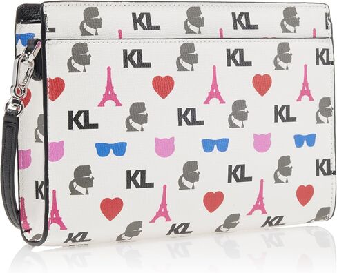 Karl Lagerfeld Paris Adele Crossbody, Black Multi 4 in Saudi Arabia