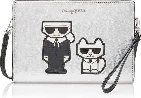 Karl Lagerfeld Paris Adele Crossbody, Black Multi 4 in Saudi Arabia