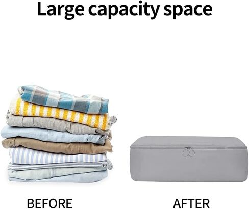Travel Packing Cubes 6 Set ، منظمي الأمتعة الخفيفة الوزن ، إكسسوارات أساسية لأحذية الملابس ، مستلزمات مستحضرات التجميل (Black) in Kuwait