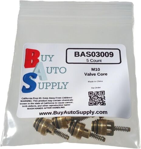 شراء Auto Supply # BAS03009 (25 COUNT) M10 M10 BRASS A/C Schrader Valve Core Prefarket Presentive for MT0065 ، 59356 ، GM 10245619 ، Chrysler 4882331 ، Ford 4L3Z19D701A & More in Saudi Arabia