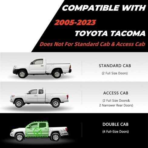 PZ NEW 6 "لوحات تشغيل لعام 2005-2023 Toyota Tacoma Double Cab (4 أبواب بالحجم الكامل) in Kuwait