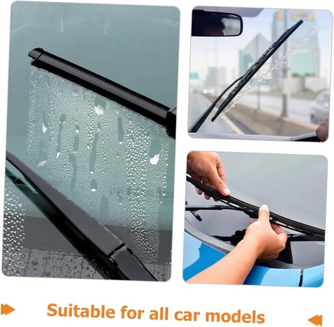 AmoSfun 4pcs ممسحة الإطار معدوم مضياف الزجاج الأمامي الممتاز إدراج المطاط in Saudi Arabia
