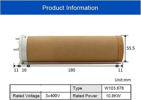 عنصر التدفئة لآلة لحام الهواء الساخن 103.676 3 * 400V 10.8kw in Saudi Arabia