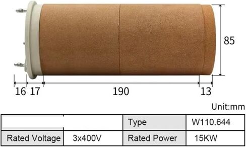 عنصر التدفئة لآلة لحام الهواء الساخن الصناعي 3 * 400V 20KW عنصر التدفئة السيراميك 110.644 لآلة اللحام LE10000HT in Saudi Arabia