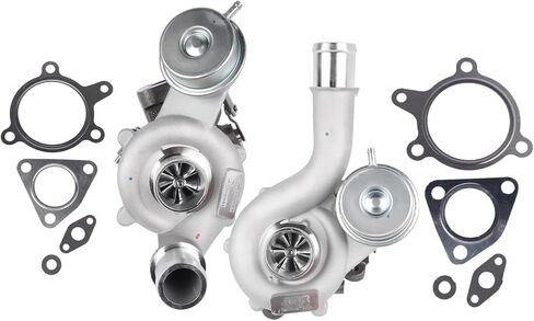 GELUOXI Turbocharger Left & Right Replacement for 2010-2015 Ford Flex Explorer Sport Taurus SHO EcoBoost Lincoln MKS/MKT 3.5L V6 Engine #AA5Z6K682CA AA5E6K682BF in Saudi Arabia