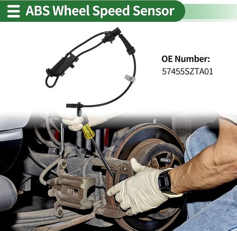 Motoforti ABS SPEED SPEED SESSOR ABS ABS SESSOR SESSOR anti-lock-sensor for Honda CR-Z 2016 No.57455STA01 Front Left in Saudi Arabia