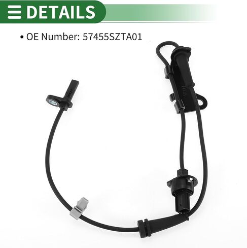 Motoforti ABS SPEED SPEED SESSOR ABS ABS SESSOR SESSOR anti-lock-sensor for Honda CR-Z 2016 No.57455STA01 Front Left in Saudi Arabia