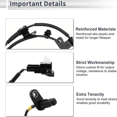 ABS Wheel Speed Sensor Front Left ABS Sensor Anti-lock Braking System Sensor No.598103R750 for Kia Cadenza 2014-2016 in Saudi Arabia