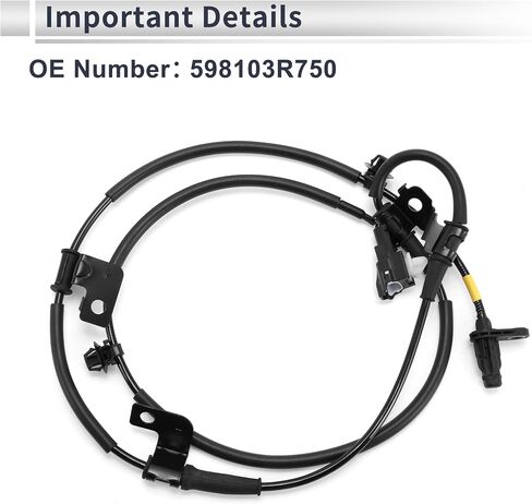 ABS Wheel Speed Sensor Front Left ABS Sensor Anti-lock Braking System Sensor No.598103R750 for Kia Cadenza 2014-2016 in Saudi Arabia