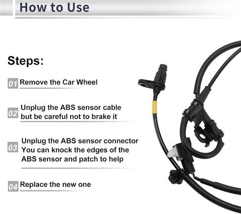 ABS Wheel Speed Sensor Front Left ABS Sensor Anti-lock Braking System Sensor No.598103R750 for Kia Cadenza 2014-2016 in Saudi Arabia
