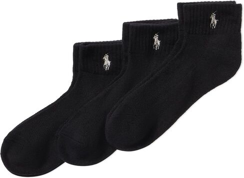 POLO RALPH LAUREN Womens 3PK Monogram Low-Cut Socks in Saudi Arabia