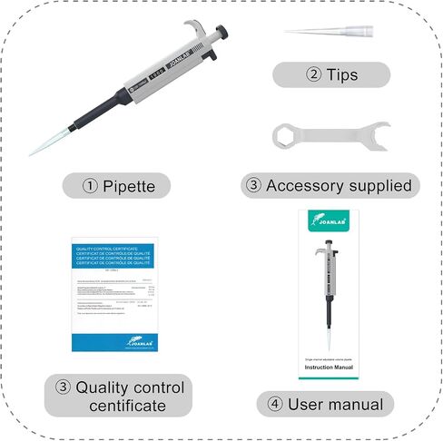 JOANLAB Lab Electric Pipette Controller with Standing Stand Digital Automatic Pipettor Motorized Pipette Filler for Biology Chemical in Kuwait