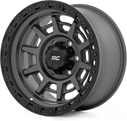 Country Country 85 سلسلة من قطعة واحدة 17x9 6x5.5 Gunmetal /Black Wheel-85170912a Wheel مع رسم (17 × 9. بوصة /6 × 5 بوصات ، -12 مم) in Kuwait