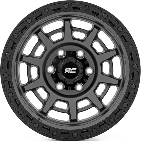 Country Country 85 سلسلة من قطعة واحدة 17x9 6x5.5 Gunmetal /Black Wheel-85170912a Wheel مع رسم (17 × 9. بوصة /6 × 5 بوصات ، -12 مم) in Kuwait