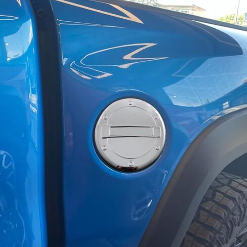 Car Accessories Exterior Gas Fuel Tank Cover Trims Compatible with Dodge RAM 1500 2024 2023 2022 2021 2020 2019 (Chrome) 1PC ABS in Saudi Arabia