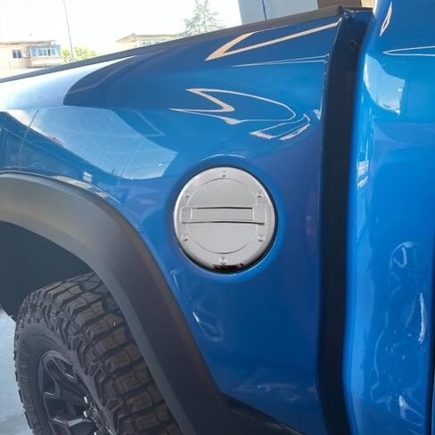 Car Accessories Exterior Gas Fuel Tank Cover Trims Compatible with Dodge RAM 1500 2024 2023 2022 2021 2020 2019 (Chrome) 1PC ABS in Saudi Arabia