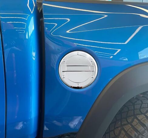 Car Accessories Exterior Gas Fuel Tank Cover Trims Compatible with Dodge RAM 1500 2024 2023 2022 2021 2020 2019 (Chrome) 1PC ABS in Saudi Arabia
