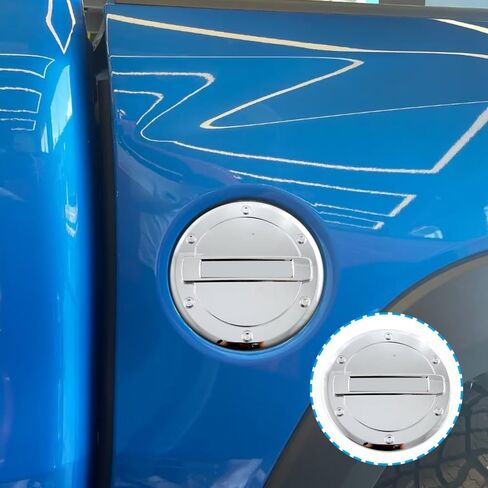 Car Accessories Exterior Gas Fuel Tank Cover Trims Compatible with Dodge RAM 1500 2024 2023 2022 2021 2020 2019 (Chrome) 1PC ABS in Saudi Arabia