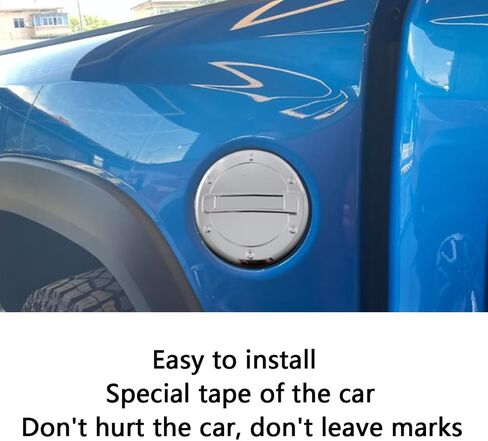 Car Accessories Exterior Gas Fuel Tank Cover Trims Compatible with Dodge RAM 1500 2024 2023 2022 2021 2020 2019 (Chrome) 1PC ABS in Saudi Arabia