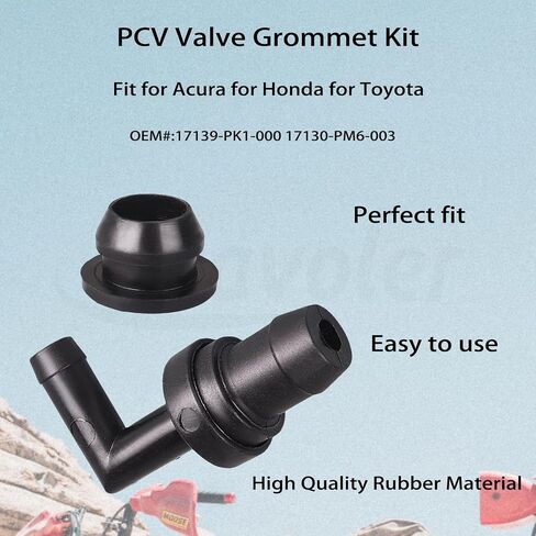 17130-PK1-003 17130-PM6-003 PCV Valve Grommet Kit 90 ° Prefarket Presaction Pressions for Honda Accord Odyssey Civic Prelude Acura lexus isuzu toyota. (مجموعة واحدة). in Saudi Arabia