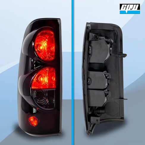 CPW Tail Lights Compatible with [1999 2000 2001 2002 2003 2004 2005 2006 Chevrolet Silverado] [2007 Classic Body] [1999-2003 GMC Sierra] Tail lights (Black Smoke) in Saudi Arabia