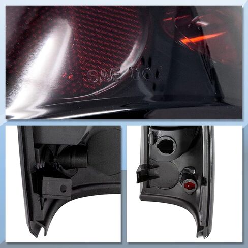 CPW Tail Lights Compatible with [1999 2000 2001 2002 2003 2004 2005 2006 Chevrolet Silverado] [2007 Classic Body] [1999-2003 GMC Sierra] Tail lights (Black Smoke) in Saudi Arabia